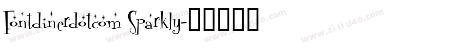 Fontdinerdotcom Sparkly字体转换